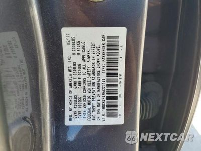 Zdjęcie 12 z 12 samochodu: 2017 HONDA ACCORD LX VIN:1HGCR2F3XHA227123 - miniatura