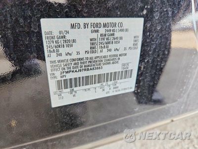 Zdjęcie 12 z 12 samochodu: 2024 FORD EDGE SEL VIN:2FMPK4J97RBA83883 - miniatura