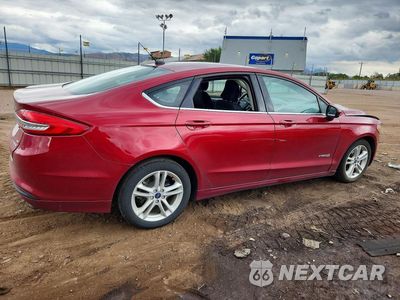 Trzecie zdjęcie samochodu z tyłu: 2018 FORD FUSION SE HYBRID VIN:3FA6P0LU3JR173653 - miniatura