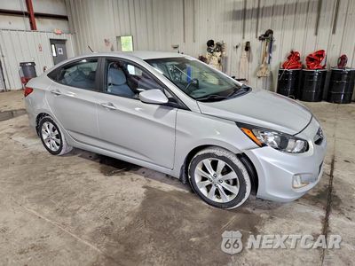 Czwarte zdjęcie samochodu z boku: 2013 HYUNDAI ACCENT GLS VIN:KMHCU4AE6DU320744 - miniatura
