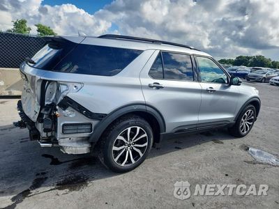 Trzecie zdjęcie samochodu z tyłu: 2020 FORD EXPLORER ST VIN:1FM5K8GC5LGC06002 - miniatura
