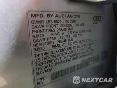 Zdjęcie 12 z 12 samochodu: 2017 AUDI Q7 PRESTIGE VIN:WA1VABF79HD011192 - miniatura