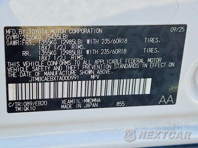 Zdjęcie 14 z 14 samochodu: 2026 TOYOTA BZ XLE PLUS VIN:JTMBCAEBXTA000991 - miniatura