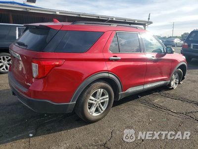 Trzecie zdjęcie samochodu z tyłu: 2020 FORD EXPLORER XLT VIN:1FMSK8DH7LGA87386 - miniatura