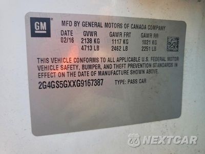 Zdjęcie 12 z 12 samochodu: 2016 BUICK REGAL PREMIUM VIN:2G4GS5GXXG9167387 - miniatura