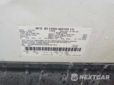 Zdjęcie 12 z 12 samochodu: 2018 FORD EXPLORER XLT VIN:1FM5K8D8XJGB28183 - miniatura