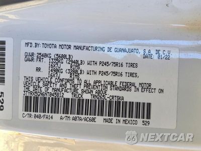 Zdjęcie 13 z 13 samochodu: 2022 TOYOTA TACOMA SR VIN:3TYRX5GN6NT045812 - miniatura