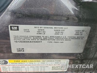 Zdjęcie 12 z 12 samochodu: 2010 CHEVROLET MALIBU 1LT VIN:1G1ZC5E0XA4164377 - miniatura