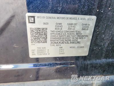 Zdjęcie 13 z 13 samochodu: 2020 CHEVROLET EQUINOX LT VIN:3GNAXUEV2LS681391 - miniatura