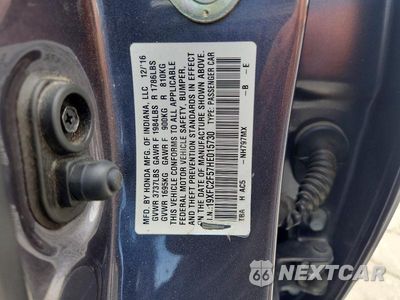 Zdjęcie 12 z 12 samochodu: 2017 HONDA CIVIC LX VIN:19XFC2F57HE015730 - miniatura