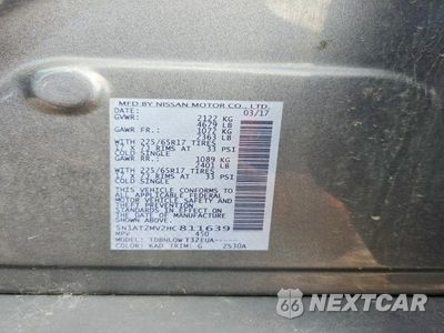 Zdjęcie 12 z 12 samochodu: 2017 NISSAN ROGUE SV VIN:5N1AT2MV2HC811639 - miniatura