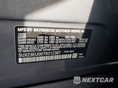 Zdjęcie 13 z 13 samochodu: 2026 BMW X5 XDRIVE40I VIN:5UX23EU00T9312387 - miniatura