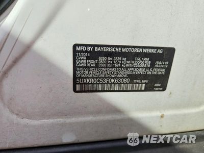 Zdjęcie 13 z 13 samochodu: 2015 BMW X5 XDRIVE35I VIN:5UXKR0C53F0K63080 - miniatura
