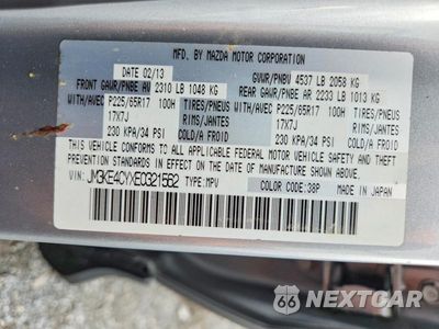Zdjęcie 14 z 14 samochodu: 2014 MAZDA CX-5 TOURING VIN:JM3KE4CYXE0321562 - miniatura