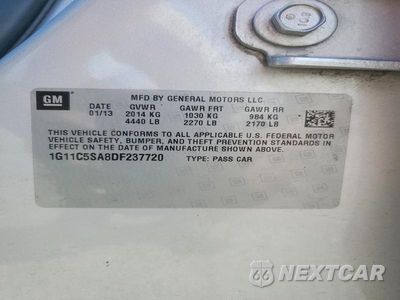 Zdjęcie 12 z 12 samochodu: 2013 CHEVROLET MALIBU 1LT VIN:1G11C5SA8DF237720 - miniatura