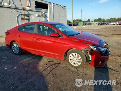 Czwarte zdjęcie samochodu z boku: 2019 HYUNDAI ELANTRA SE VIN:KMHD74LF4KU788583 - miniatura