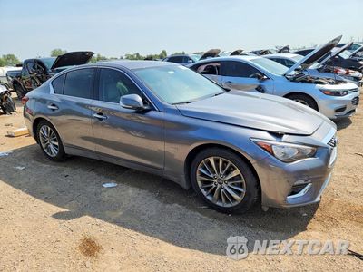 Czwarte zdjęcie samochodu z boku: 2020 INFINITI Q50 3.0T LUXE VIN:JN1EV7AR0LM251372 - miniatura