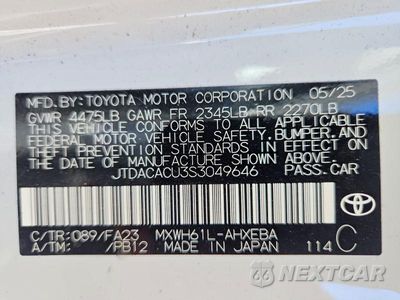 Zdjęcie 12 z 12 samochodu: 2025 TOYOTA PRIUS PLUG-IN HYBRID SE VIN:JTDACACU3S3049646 - miniatura
