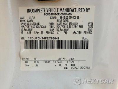 Zdjęcie 13 z 13 samochodu: 2015 FORD 550 VIN:1FDUF5HT4FEC88642 - miniatura