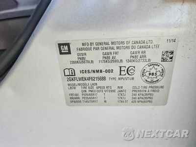 Zdjęcie 13 z 13 samochodu: 2015 GMC TERRAIN SLE VIN:2GKFLWEK4F6215688 - miniatura