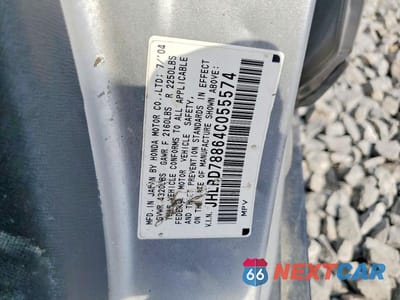 Zdjęcie 13 z 13 samochodu: 2004 HONDA CR-V EX VIN:JHLRD78864C055574 - miniatura