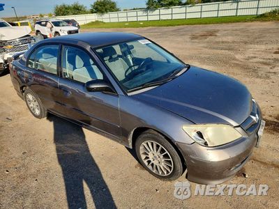 Czwarte zdjęcie samochodu z boku: 2005 HONDA CIVIC LX VIN:2HGES16595H561469 - miniatura