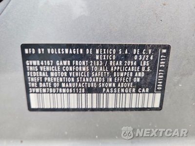 Zdjęcie 12 z 12 samochodu: 2024 VOLKSWAGEN JETTA SE VIN:3VWEM7BU7RM061128 - miniatura