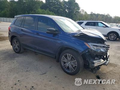 Czwarte zdjęcie samochodu z boku: 2021 HONDA PASSPORT EXL VIN:5FNYF7H59MB011130 - miniatura