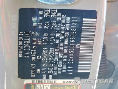 Zdjęcie 13 z 13 samochodu: 2025 KIA SPORTAGE SX PRESTIGE VIN:5XYK53DF6SG281311 - miniatura