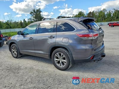 Drugie zdjęcie samochodu z przodu: 2015 TOYOTA HIGHLANDER XLE VIN:5TDJKRFH9FS115069 - miniatura