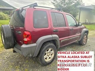 Trzecie zdjęcie samochodu z tyłu: 2003 JEEP LIBERTY SPORT VIN:1J4GL48K53W529524 - miniatura
