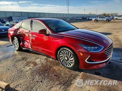 Czwarte zdjęcie samochodu z boku: 2023 HYUNDAI SONATA HYBRID SEL VIN:KMHL34JJ9PA064220 - miniatura