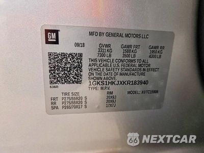 Zdjęcie 13 z 13 samochodu: 2019 GMC YUKON XL DENALI VIN:1GKS1HKJXKR183940 - miniatura