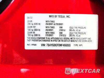 Zdjęcie 13 z 13 samochodu: 2022 TESLA MODEL Y VIN:7SAYGDEF0NF466865 - miniatura