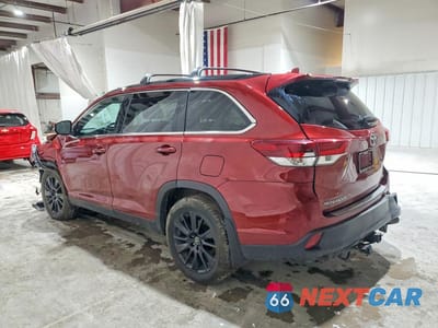 Drugie zdjęcie samochodu z przodu: 2019 TOYOTA HIGHLANDER SE VIN:5TDJZRFH6KS602798 - miniatura