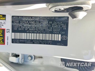 Zdjęcie 12 z 12 samochodu: 2023 TOYOTA CAMRY SE NIGHTSHADE VIN:4T1G11AK3PU154721 - miniatura