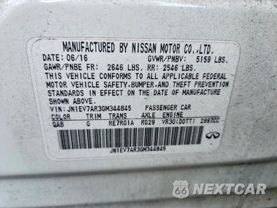 Zdjęcie 13 z 13 samochodu: 2016 INFINITI Q50 3.0T PREMIUM VIN:JN1EV7AR3GM344845 - miniatura