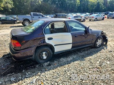 Trzecie zdjęcie samochodu z tyłu: 2000 HONDA CIVIC EX VIN:1HGEJ8640YL059752 - miniatura
