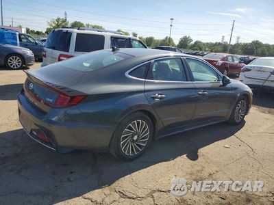 Trzecie zdjęcie samochodu z tyłu: 2023 HYUNDAI SONATA HYBRID SEL VIN:KMHL34JJ3PA083734 - miniatura