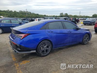 Trzecie zdjęcie samochodu z tyłu: 2024 HYUNDAI ELANTRA N LINE VIN:KMHLR4DF6RU721823 - miniatura
