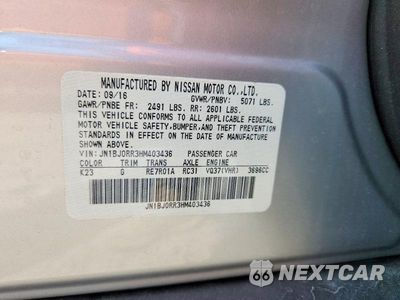 Zdjęcie 13 z 13 samochodu: 2017 INFINITI QX50 BASE VIN:JN1BJ0RR3HM403436 - miniatura