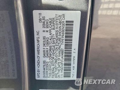 Zdjęcie 12 z 12 samochodu: 2018 HONDA ACCORD SPORT VIN:1HGCV2F31JA048857 - miniatura