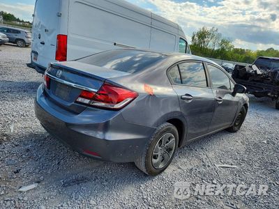 Trzecie zdjęcie samochodu z tyłu: 2015 HONDA CIVIC LX VIN:2HGFB2F59FH531383 - miniatura