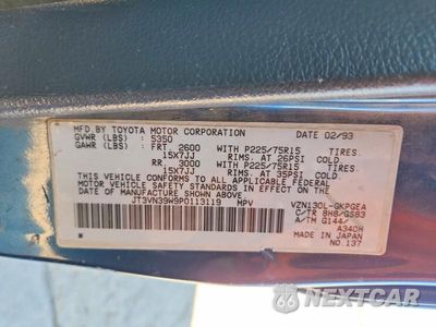 Zdjęcie 14 z 14 samochodu: 1993 TOYOTA 4RUNNER SR5 V6 VIN:JT3VN39W9P0113119 - miniatura