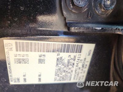 Zdjęcie 12 z 12 samochodu: 2012 NISSAN MAXIMA 3.5 S VIN:1N4AA5AP9CC847411 - miniatura