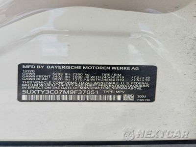 Zdjęcie 13 z 13 samochodu: 2021 BMW X3 SDRIVE30I VIN:5UXTY3C07M9F37051 - miniatura
