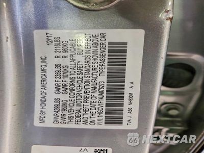 Zdjęcie 12 z 12 samochodu: 2018 HONDA ACCORD LX VIN:1HGCV1F14JA076273 - miniatura