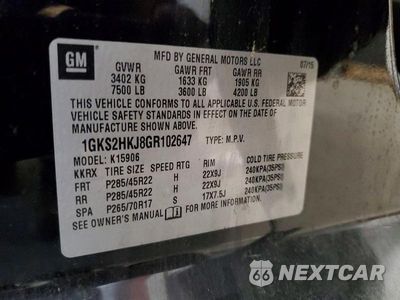 Zdjęcie 14 z 14 samochodu: 2016 GMC YUKON XL DENALI VIN:1GKS2HKJ8GR102647 - miniatura