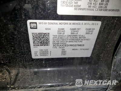 Zdjęcie 12 z 12 samochodu: 2024 GMC SIERRA K1500 ELEVATION VIN:3GTUUCED7RG279815 - miniatura