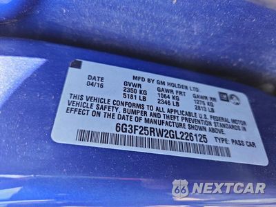 Zdjęcie 12 z 12 samochodu: 2016 CHEVROLET SS VIN:6G3F25RW2GL226125 - miniatura